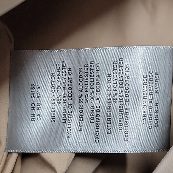 LEVI'S BELTED LONG TRENCH COAT WOMENS XS NWT - Picture 15 of 15